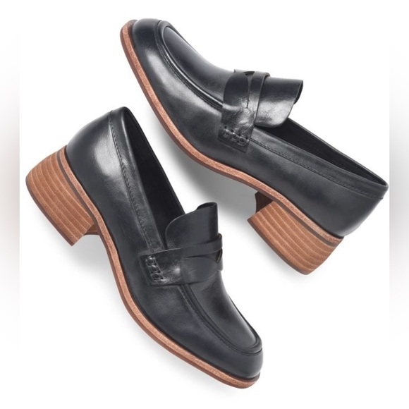 Keegan KORK-EASE Women's Carlisle Leather Loafer Black 8.5 Brand new Keegan KORK - Picture 2 of 8